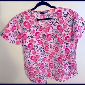 💥Cassendra O Women’s Pink Ribbon 🎀 Breast Cancer Top Size:  Large